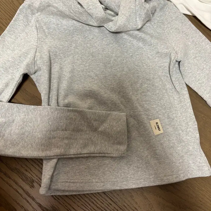 [BUNJANG] Glowny G Comfort Hoodie Light Gray/White / 글로니 g comfort hoodie 후드 연그레이, 화이트