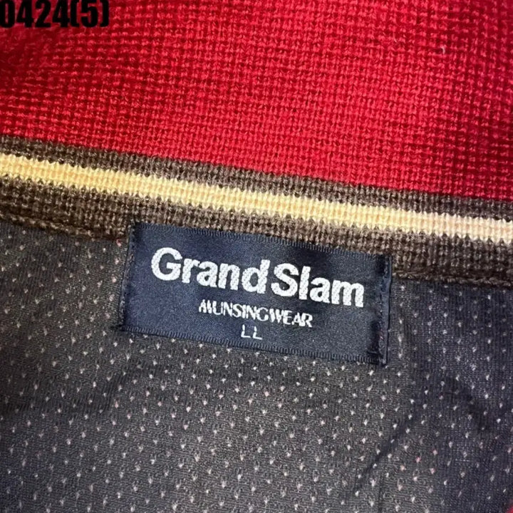 [BUNJANG] Grand Slam Red M Logo Knit Vest / 그랜드슬램 빨간색 M 로고 니트 조끼 ll 0424