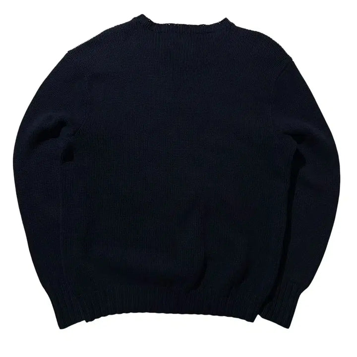 [BUNJANG] Polo Ralph Lauren "Sitting Down Bear" Round Hand Knit (Size 95) / [95] 폴로 랄프로렌 싯다운 베어 라운드 핸드 니트