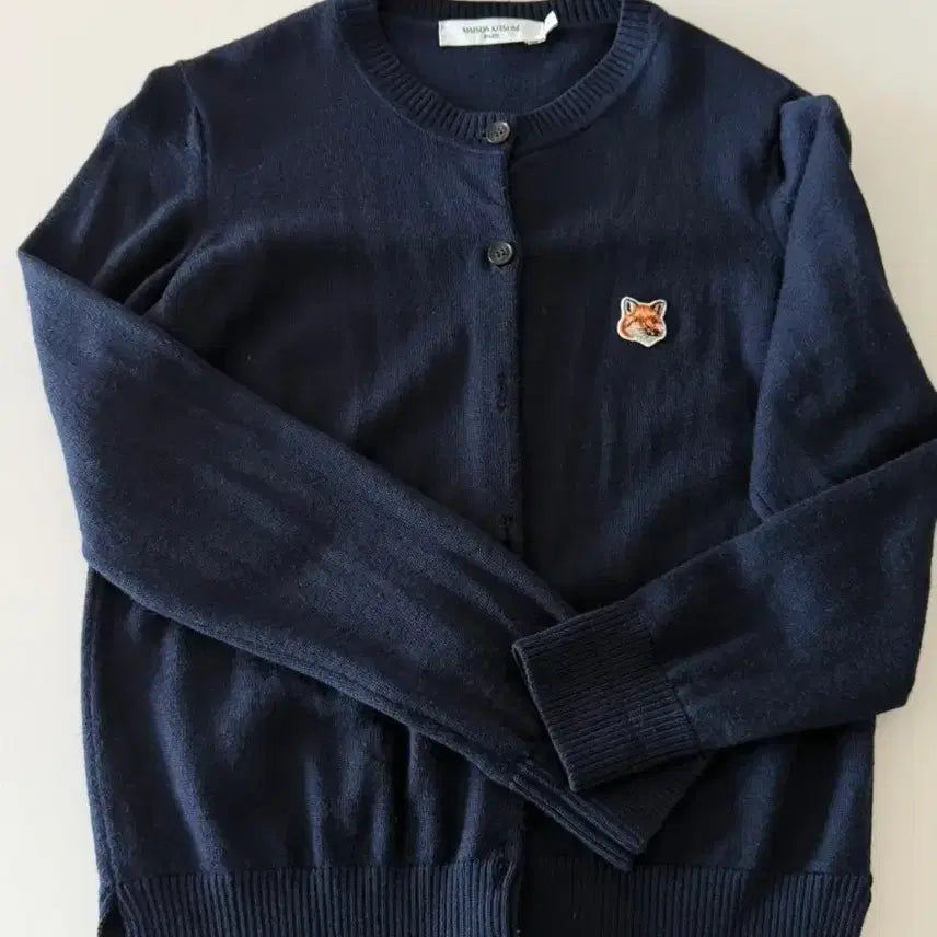 [SOLD OUT] 메종키츠네 폭스헤드 네이비 가디건