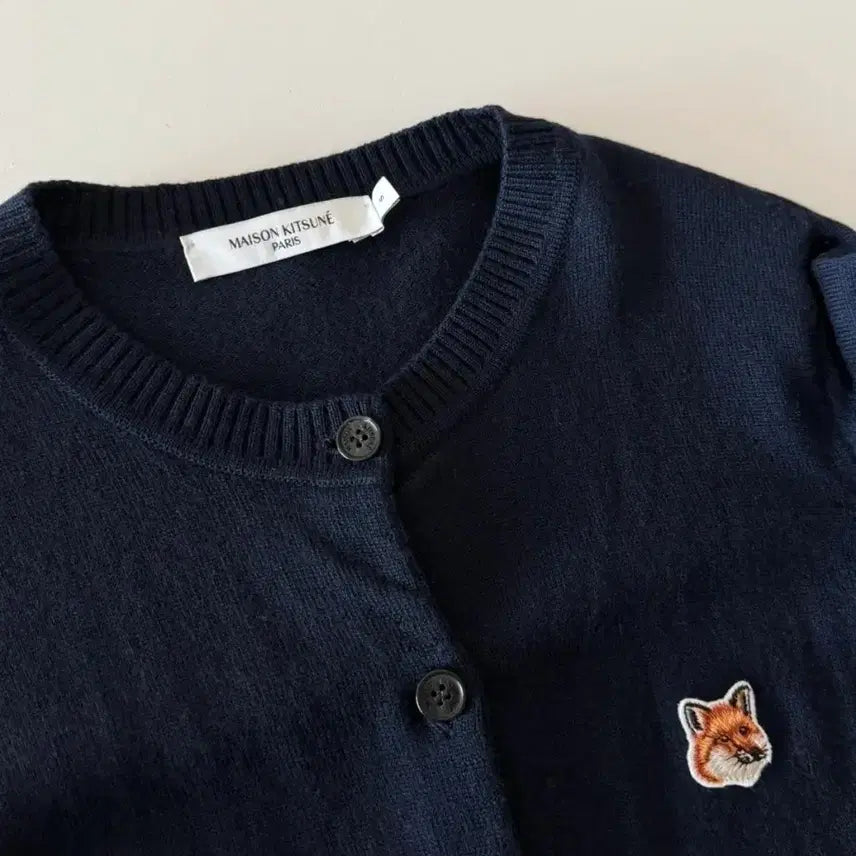 [SOLD OUT] 메종키츠네 폭스헤드 네이비 가디건