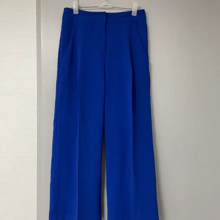 [BUNJANG] Blue Wide Slacks Pants (Size S) / 블루 와이드 슬랙스 팬츠 S