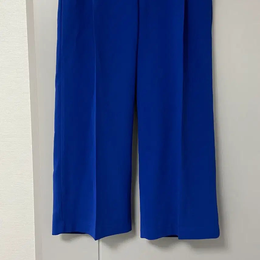 [BUNJANG] Blue Wide Slacks Pants (Size S) / 블루 와이드 슬랙스 팬츠 S