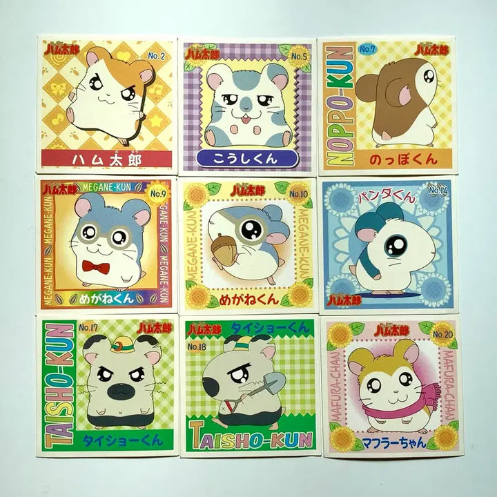 [BUNJANG] Hamtaroh Series 1 Square Seal Stickers (Exhibition Limited Edition) / (1탄) 햄토리 사각 씰 스티커 전시회 한정 개별
