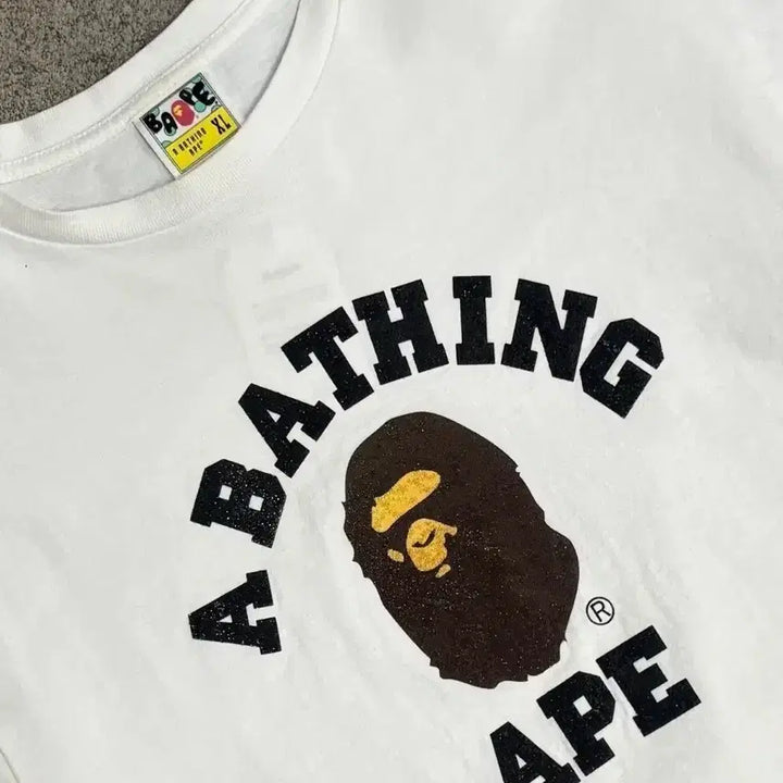 [BUNJANG] BAPE Arch Logo T-shirt XXL White / 정품 베이프 아치 로고 반팔 티셔츠 XXL 화이트 새상품 무료배송