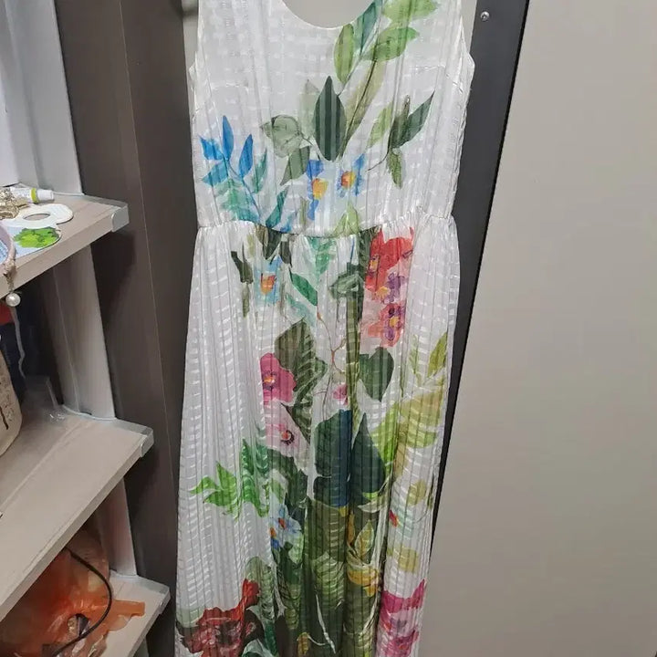 [BUNJANG] Lenibon Flower Pattern Long Dress Size 54 / 레니본원피스54