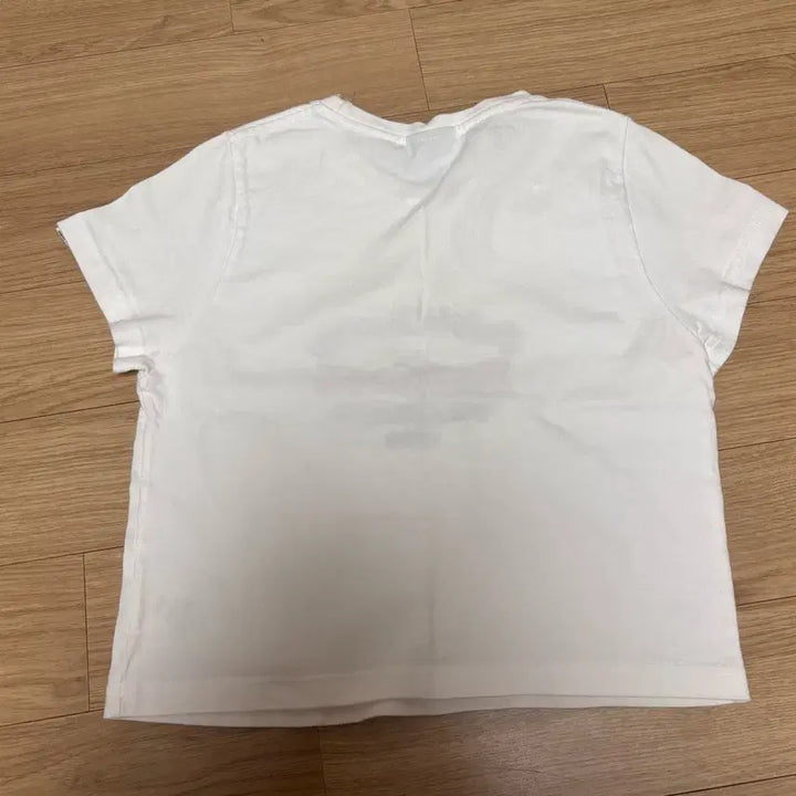 [BUNJANG] BADBLOOD Logo Cropped Short Sleeve T-Shirt White / 배드블러드 로고 크롭 반팔 티셔츠 화이트