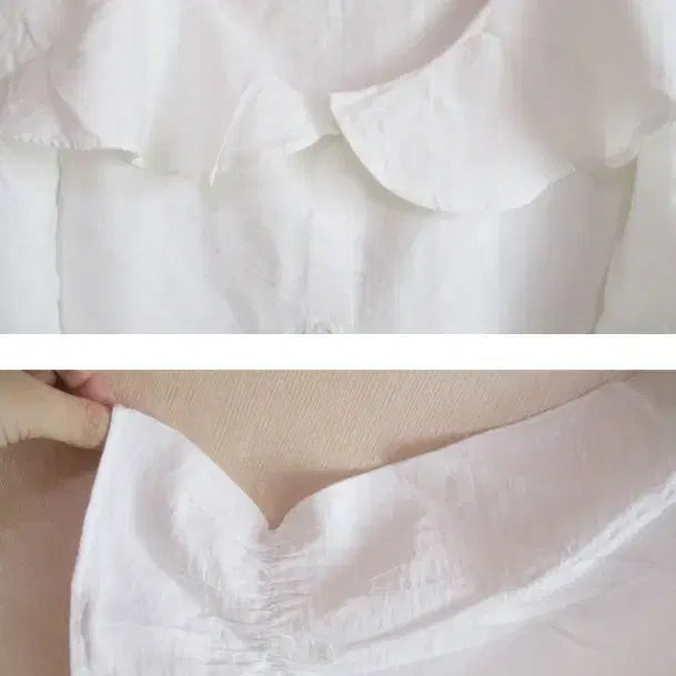 [BUNJANG] GRL White Big Collar Blouse / GRL 화이트 빅카라 블라우스