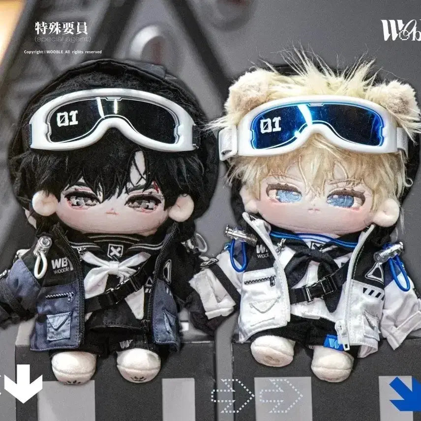 [SOLD OUT] 우블 특수요원 20cm 블랙, 블루 (고글 포함)