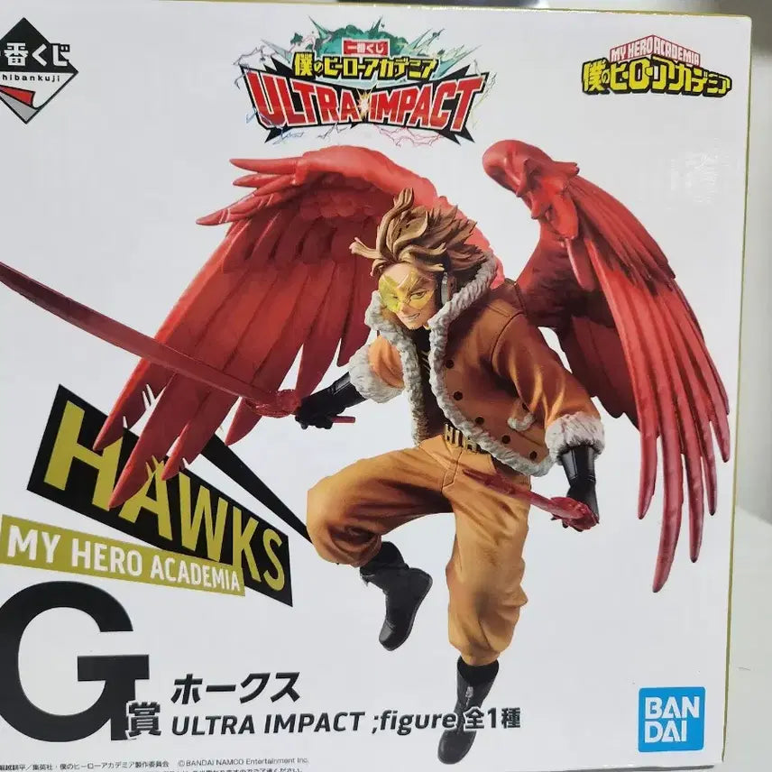 [BUNJANG] My Hero Academia Hawks G Prize Figure &amp; Towel Set (Sealed) / 미개봉 택포 7.5 나히아 제일복권 호크스 G상 피규어,타올 세트