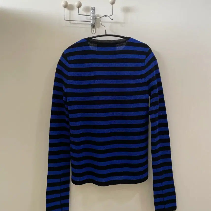 [BUNJANG] Lucky Chouette Striped Knit Top / 럭키슈에뜨 스트라이프 얇은 니트