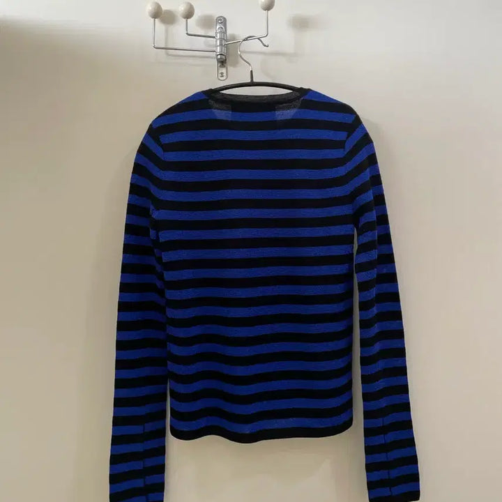 [BUNJANG] Lucky Chouette Striped Knit Top / 럭키슈에뜨 스트라이프 얇은 니트