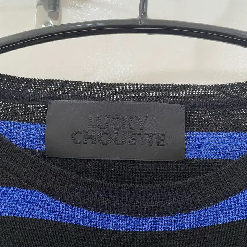 [BUNJANG] Lucky Chouette Striped Knit Top / 럭키슈에뜨 스트라이프 얇은 니트