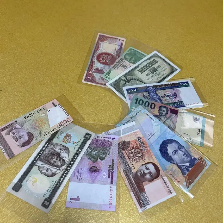 [BUNJANG] Foreign Uncirculated Banknotes Set / 일괄 미사용 해외지폐 외국지폐