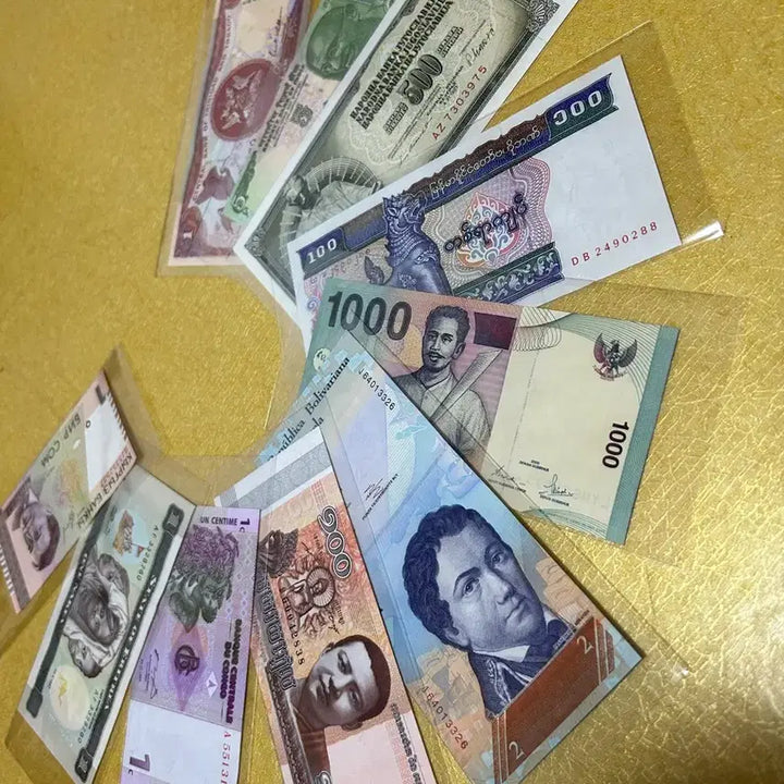 [BUNJANG] Foreign Uncirculated Banknotes Set / 일괄 미사용 해외지폐 외국지폐