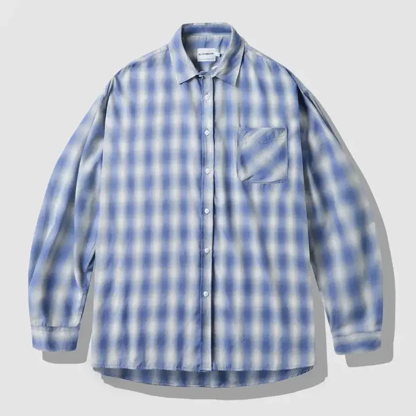 [BUNJANG] Dimitri Black Ombre Shirt Blue XL / 디미트리블랙 옴브레 셔츠 블루 새상품 XL