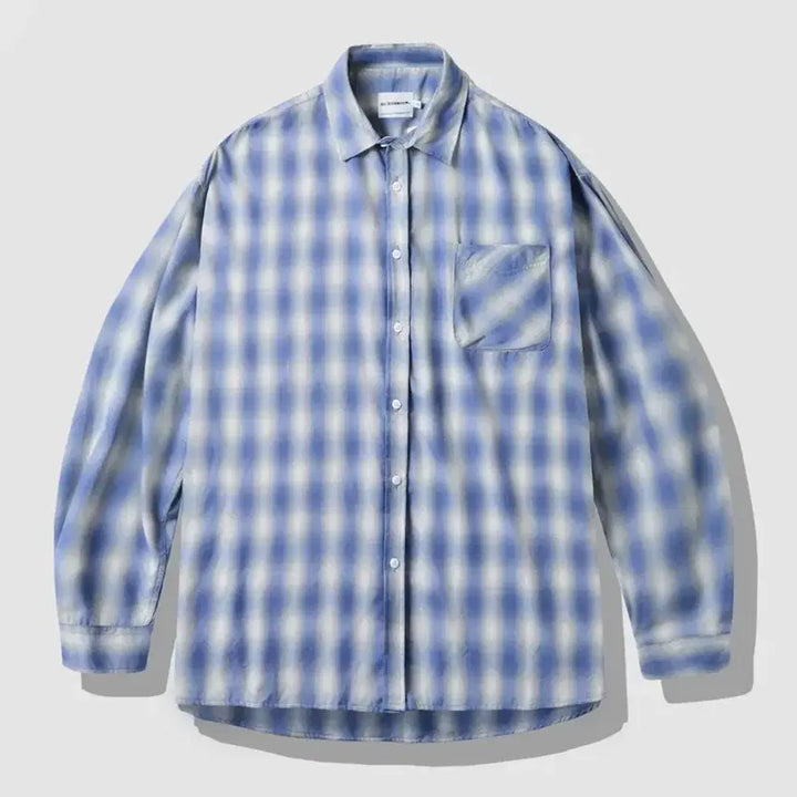 [BUNJANG] Dimitri Black Ombre Shirt Blue XL / 디미트리블랙 옴브레 셔츠 블루 새상품 XL
