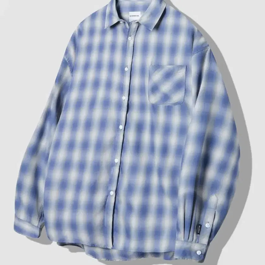[BUNJANG] Dimitri Black Ombre Shirt Blue XL / 디미트리블랙 옴브레 셔츠 블루 새상품 XL