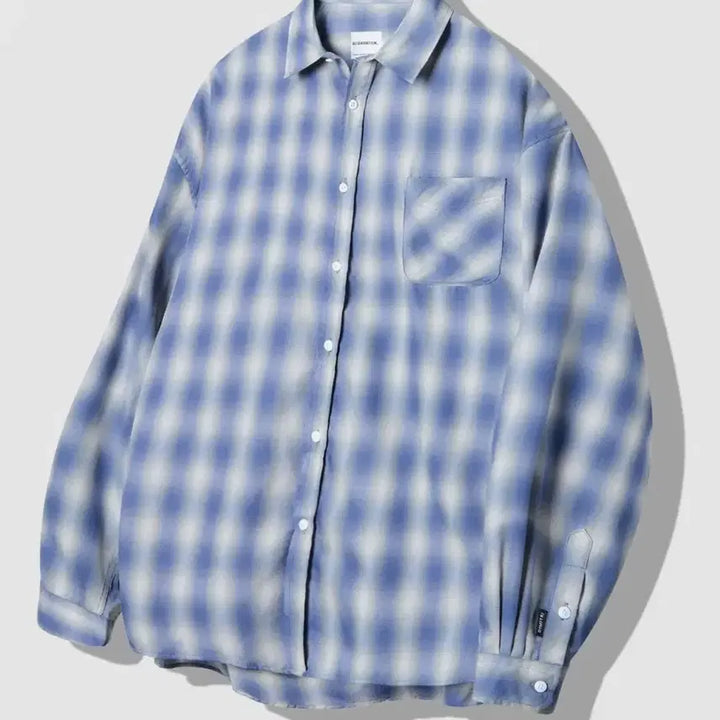 [BUNJANG] Dimitri Black Ombre Shirt Blue XL / 디미트리블랙 옴브레 셔츠 블루 새상품 XL