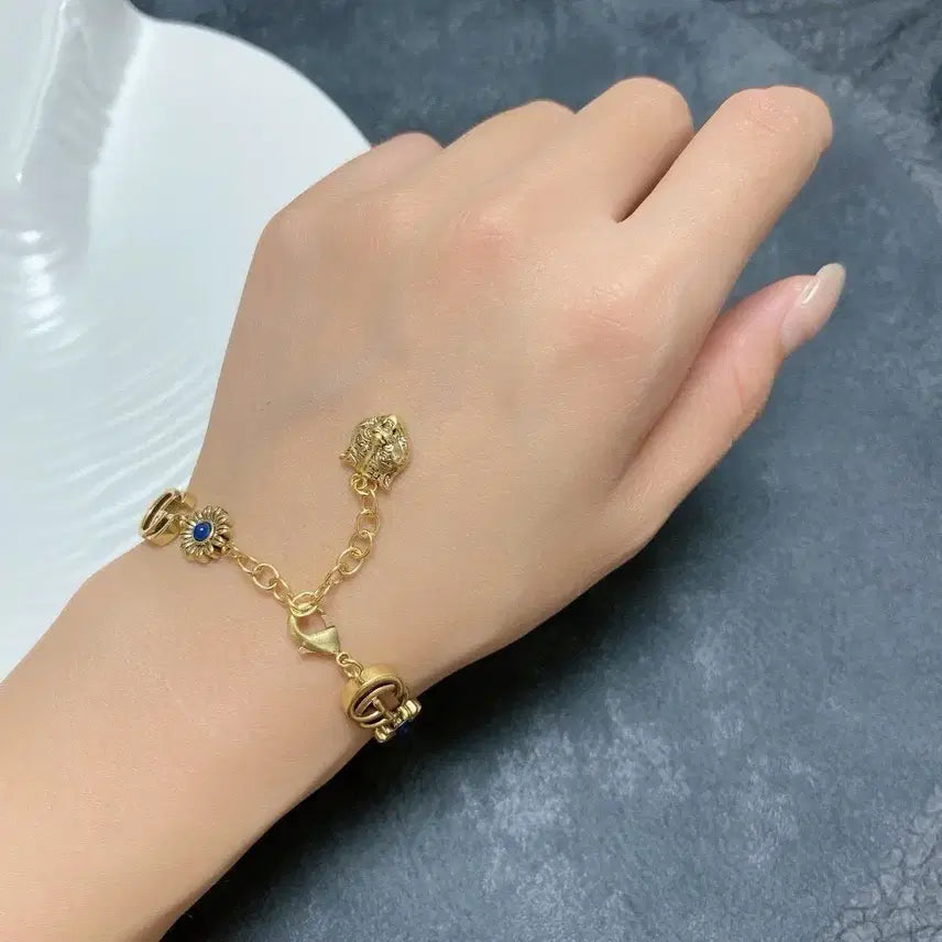 [BUNJANG] Gucci GG Flower Gold Bracelet / 구찌 GG 플라워 골드 팔찌