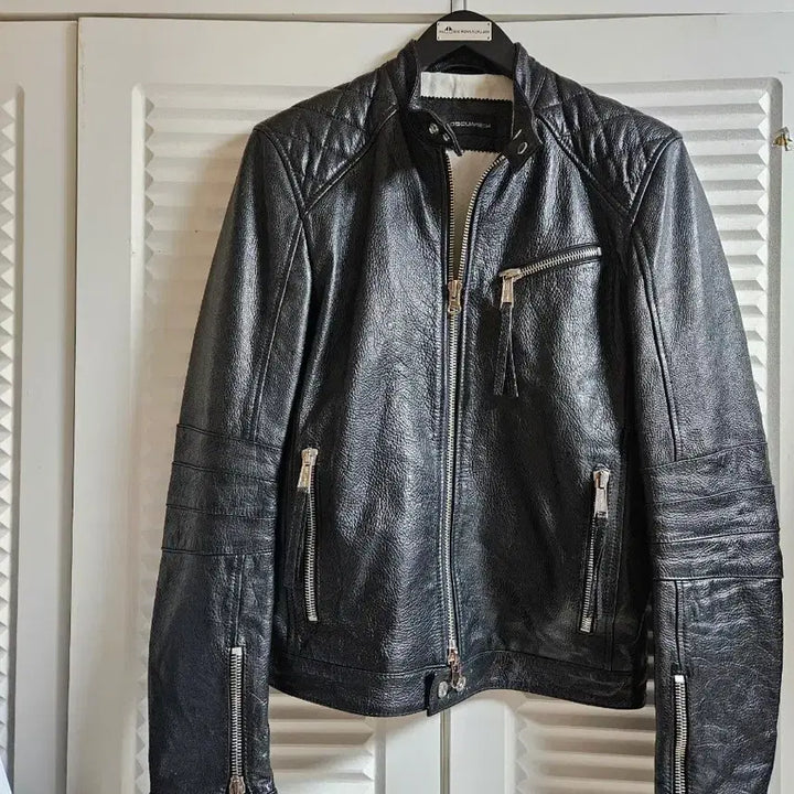 [BUNJANG] DSQUARED2 Pueblo Calfskin Biker Leather Jacket / 디스퀘어드2 푸에블로 소가죽 바이커 가죽자켓 판매합니다.