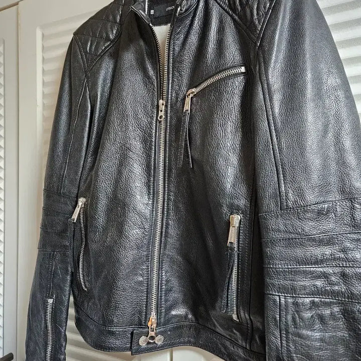 [BUNJANG] DSQUARED2 Pueblo Calfskin Biker Leather Jacket / 디스퀘어드2 푸에블로 소가죽 바이커 가죽자켓 판매합니다.