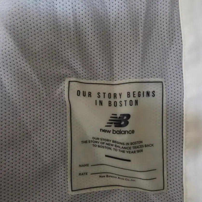 [BUNJANG] New Balance White Coach Jacket / 뉴발란스 화이트 코치 자켓