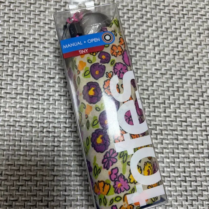 [BUNJANG] Totes Flower Pattern Mini Umbrella / Totes 토스 플라워  패턴 미니 우산