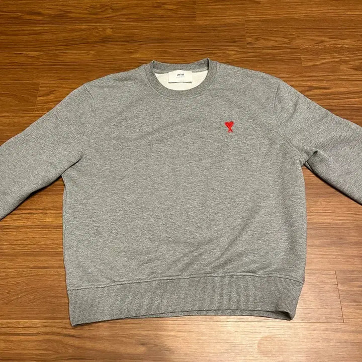 [BUNJANG] AMI Gray Sweatshirt / 아미 맨투맨 그레이 s