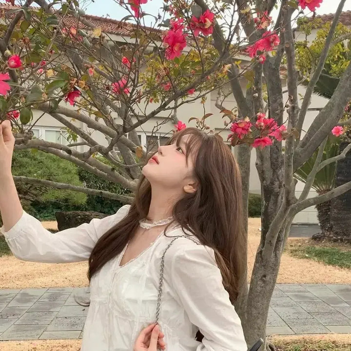 [BUNJANG] The Vanett Renelle Lace Tie Blouse / 더바넷 renelle lace tie 블라우스