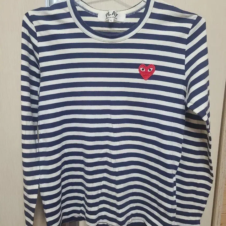 [SOLD OUT] 꼼데가르송 스트라이프 긴팔 티셔츠:상태는최상입니다