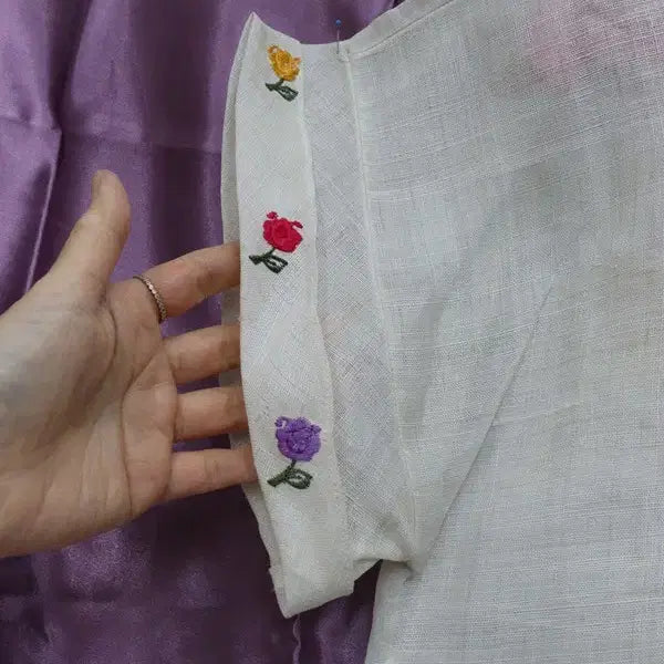[BUNJANG] Natural Mosi Linen Shirt / 여성 모시셔츠 천연모시100 모시블라 77 L 천연모시옷/예119