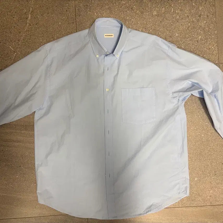 [BUNJANG] Slick &amp; Easy Slick Shirt Light Blue / 슬릭앤이지 슬릭 셔츠 라이트블루