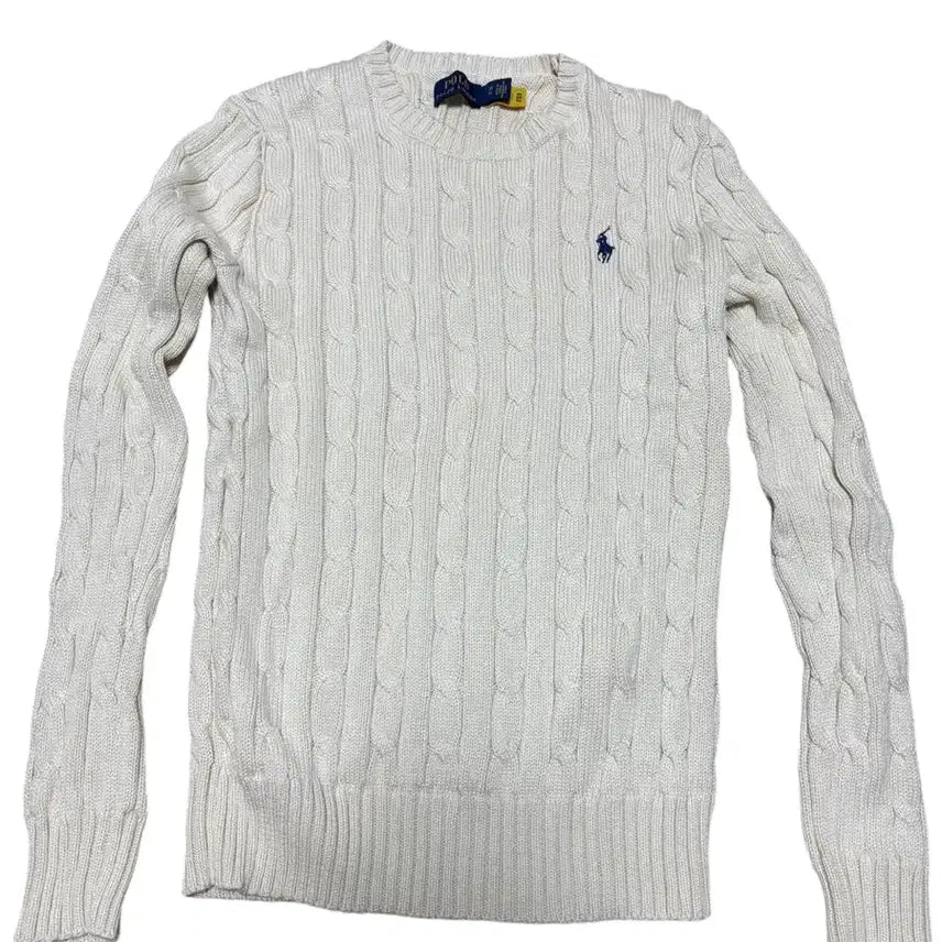 [BUNJANG] Polo Ralph Lauren Cable Knit Crewneck Sweater / 폴로 랄프로렌 케이블 니트
