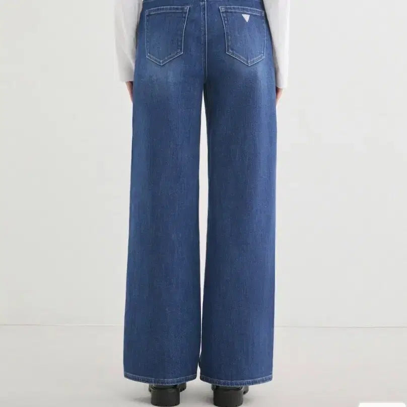 [BUNJANG] Guess DBL Dark Blue Wide Jeans / 게스 와이드 DBL 다크블루 청바지
