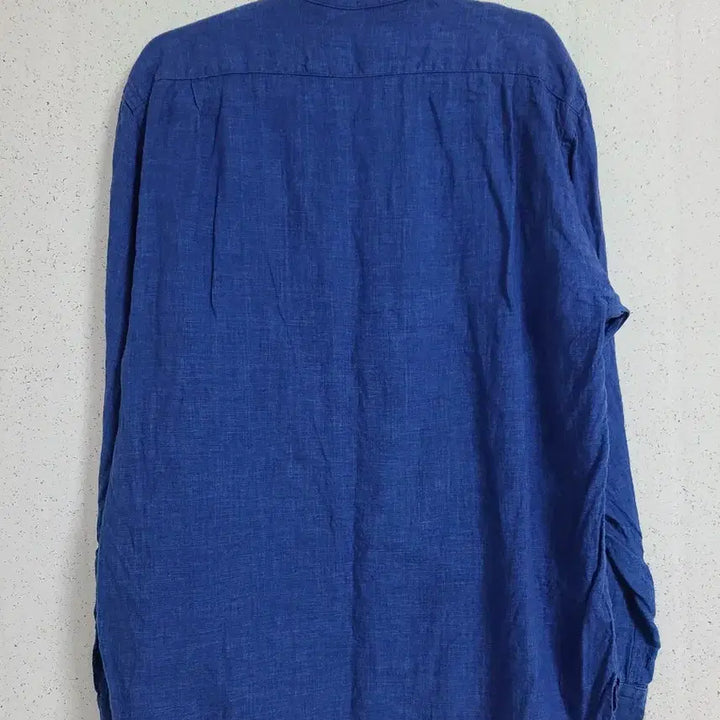 [SOLD OUT] 유니클로 헨리넥 린넨 셔츠 블루 긴팔
