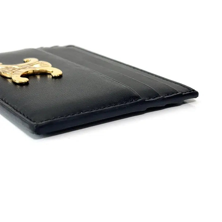 [BUNJANG] Celine Triomphe Shiny Card Holder Black / [S급/백화점] 셀린느 트리옹프 샤이니 카드지갑