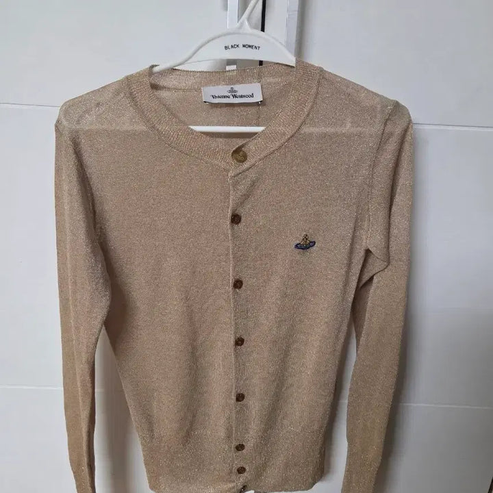 [BUNJANG] Vivienne Westwood Lurex Gold Cardigan / 비비안웨스트우드 가디건 루렉스 골드