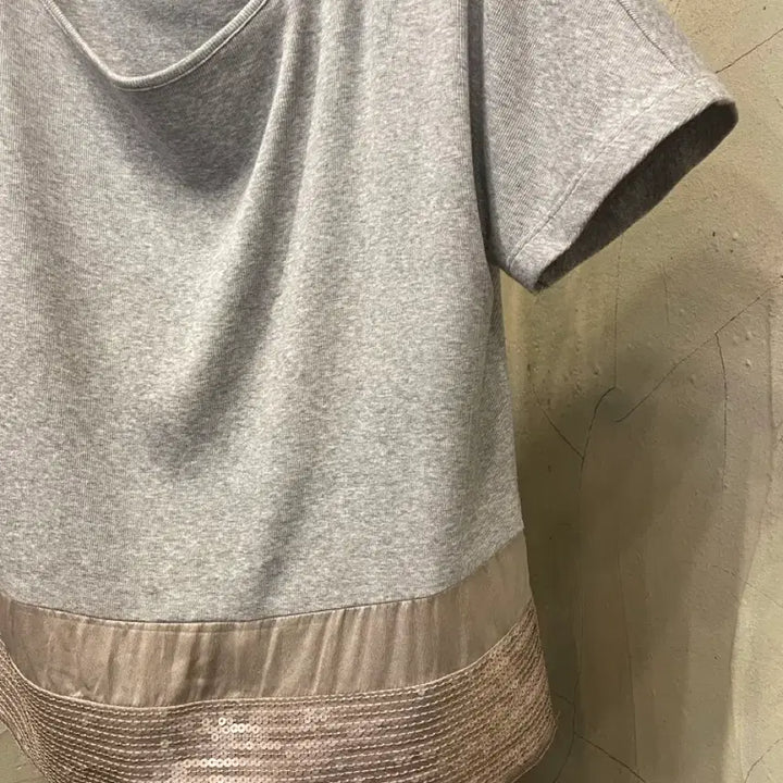 [BUNJANG] Fabiana Filippi Silk Beaded Blouse / Fabiana Filippi 실크 비즈 반팔티 블라우스 55~66