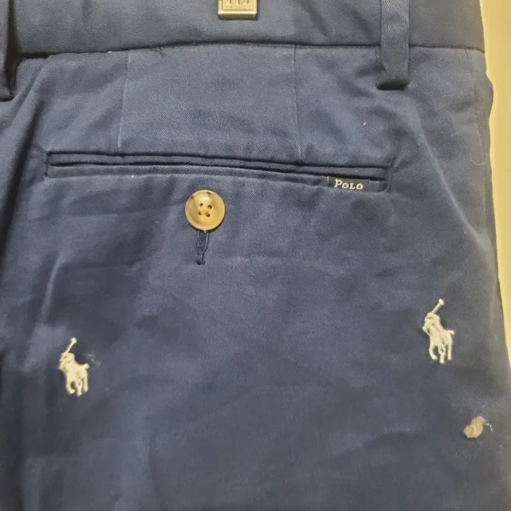 [BUNJANG] Polo Ralph Lauren Navy Pony Embroidered Pants / 폴로 랄프로렌 네이비 포니 자수 바지
