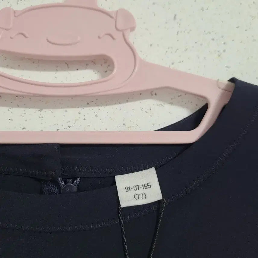 [SOLD OUT] MORGAN 네이비 랩 스타일 반팔 원피스