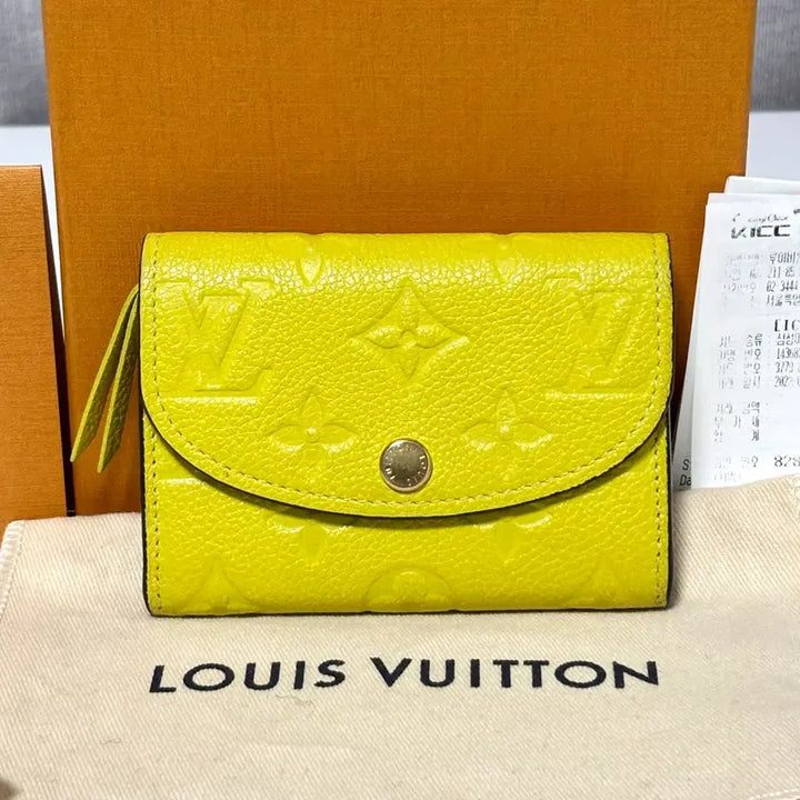 [BUNJANG] Louis Vuitton Empreinte Rosalie Coin Purse Yellow / [S급/백화점] 루이비통 앙프렝뜨 로잘리 코인 지갑