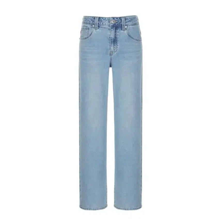 [BUNJANG] Guess Wide LBL Low-Rise Denim Jeans (Light Wash) / 게스 와이드 LBL 저온스 데님 연청 청바지