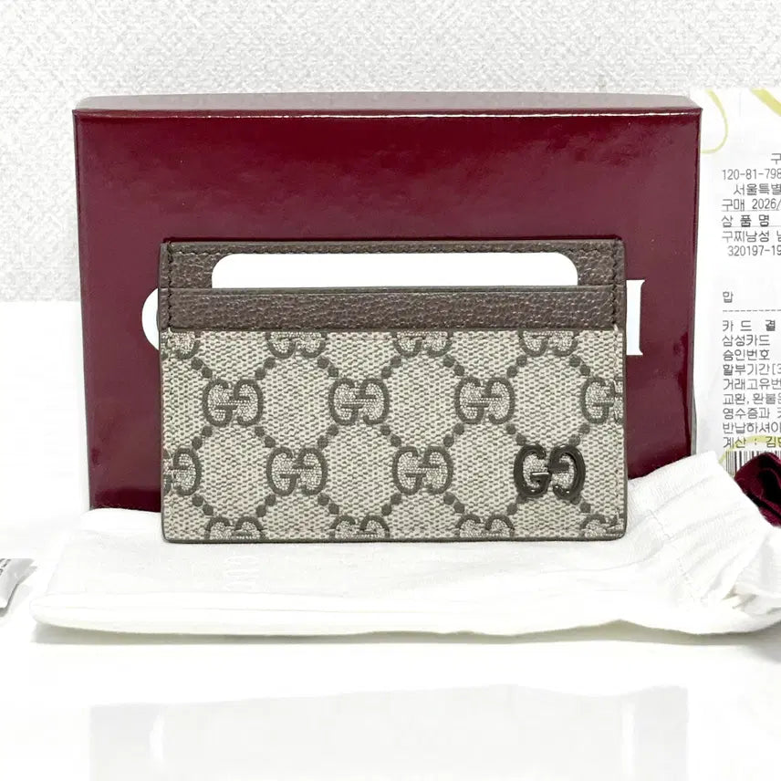[BUNJANG] Gucci GG Marmont Bicolor Card Case / [N급/백화점] 구찌 GG 마몽 바이컬러 카드지갑