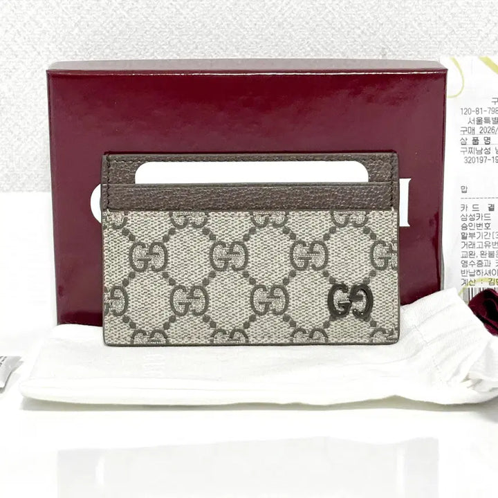 [BUNJANG] Gucci GG Marmont Bicolor Card Case / [N급/백화점] 구찌 GG 마몽 바이컬러 카드지갑