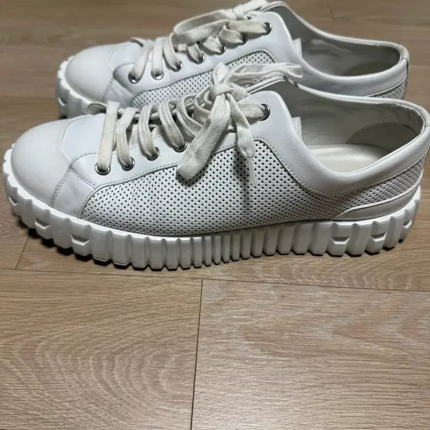 [BUNJANG] Hermes Cross Sneakers White / [41.5] 에르메스 크로스 스니커즈 화이트