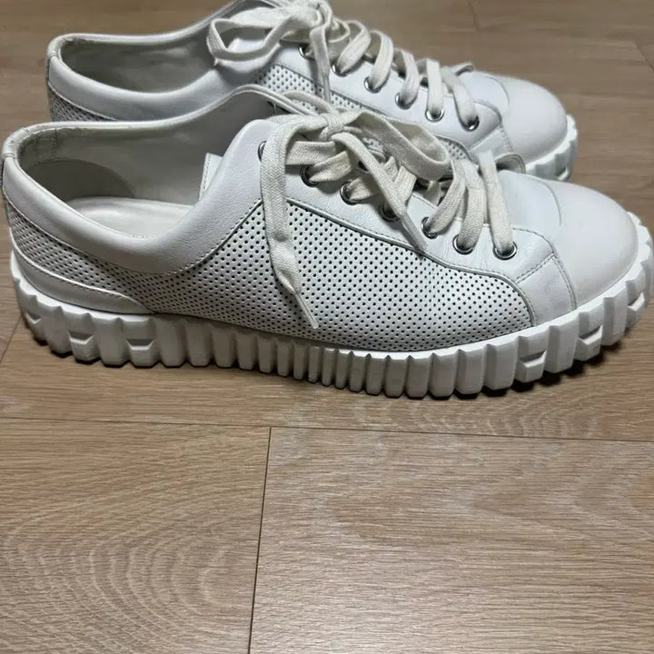 [BUNJANG] Hermes Cross Sneakers White / [41.5] 에르메스 크로스 스니커즈 화이트