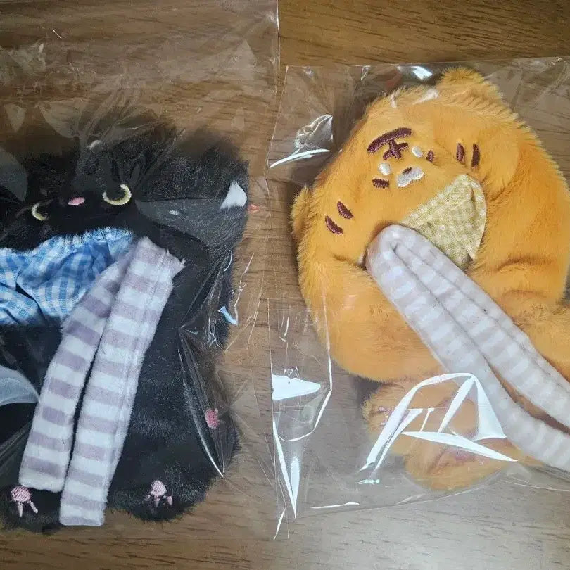 [BUNJANG] 10cm Doll Cat and Tiger Costume Bundle Set / 10cm 우주복 고양이, 호랑이 일괄