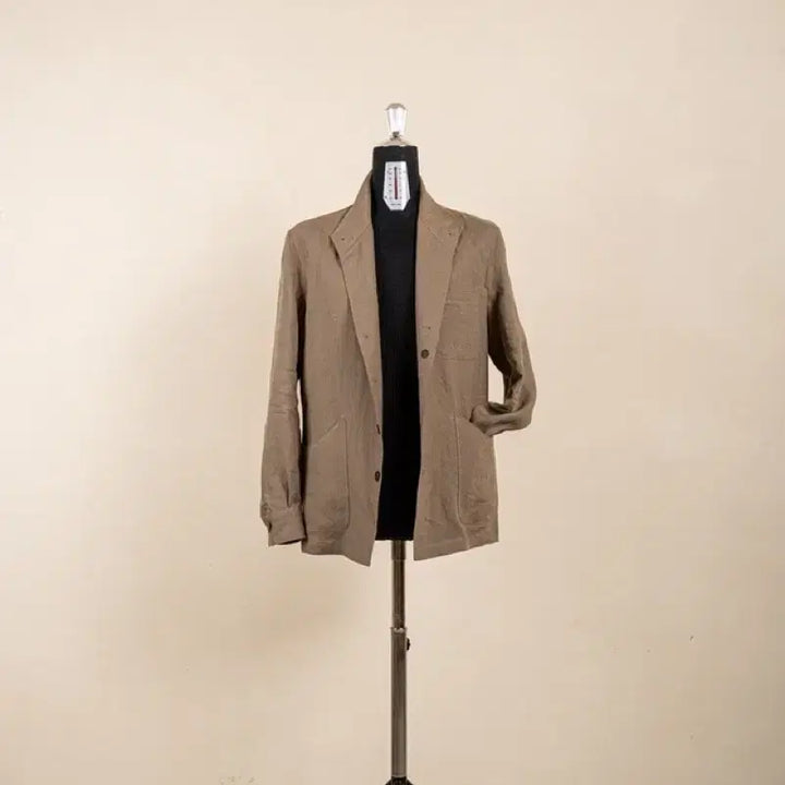 [SOLD OUT] 새상품 피노마레 린넨 테바자켓 올리브 M