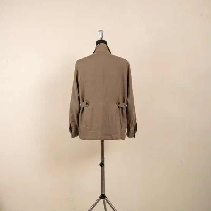 [SOLD OUT] 새상품 피노마레 린넨 테바자켓 올리브 M